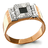 кольцо (Au 585) 62029Ч, изображение 1