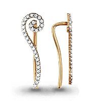 серьги (Au 585) 41250А, изображение 1
