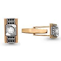 запонки (Au 585) 72503Ч, изображение 1