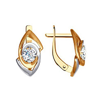 серьги (Au 585) 027332, изображение 1