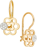 серьги (Au 585) 23752, изображение 1