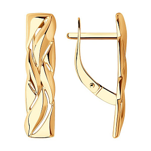 серьги (Au 585) 029056