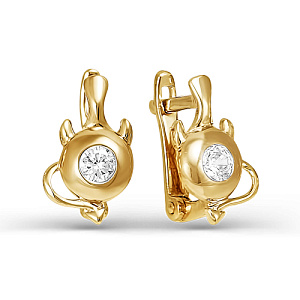 серьги (Au 585) 124698
