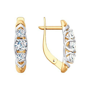 серьги (Au 585) 028010