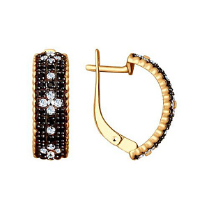 серьги (Au 585) 027868