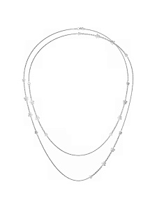 Колье серебряное