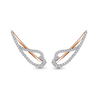 серьги (Au 585) 41252А, изображение 1