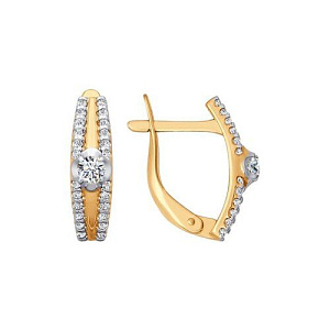 серьги (Au 585) 026645