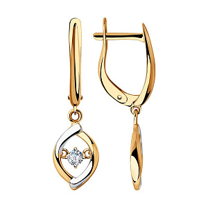 серьги (Au 585) 028350