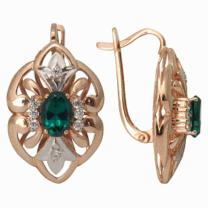 114205 кор Серьги (Au 585)