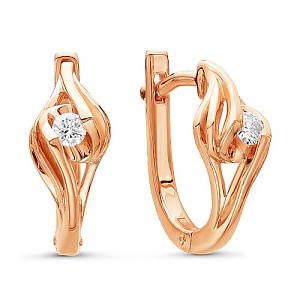 серьги (Au 585) 02-1014