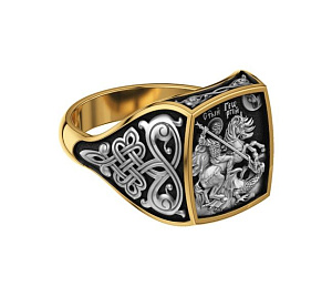 Кольцо (Ag 925, Au 999) 4039КЛ