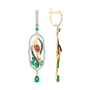 серьги (Au 585) 725442