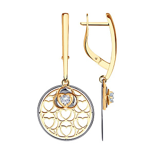 серьги (Au 585) 029278