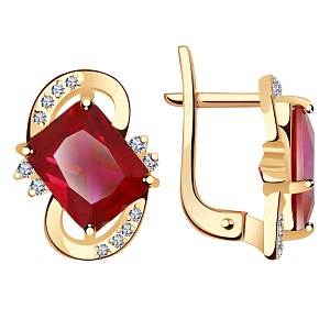 серьги (Au 585) С989