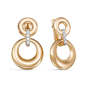 серьги (Au 585) 128022