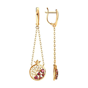 серьги (Au 585) 51-121-01257-1