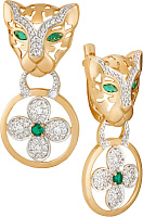 серьги (Au 585) 23461, изображение 1