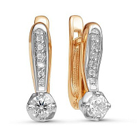 серьги (Au 585) 02-1325, изображение 1