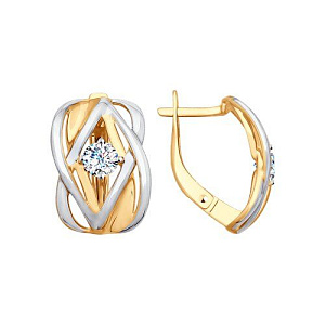 серьги (Au 585) 027755