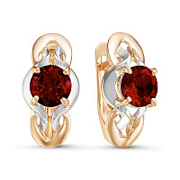 серьги (Au 585) 324213, изображение 1