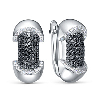 с121178 ч серьги (Ag 925), изображение 1