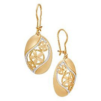 серьги (Au 585) 21016, изображение 1