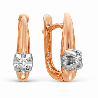 Серьги (Au 585) ЗА-02-00141-02-001-01-01, изображение 1