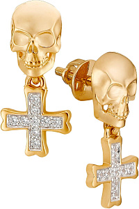 серьги (Au 585) 24555 