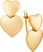 серьги (Au 585) 21031, изображение 1