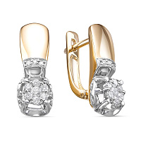 серьги (Au 585) ЗА-02-01599-02-001-01-01, изображение 1