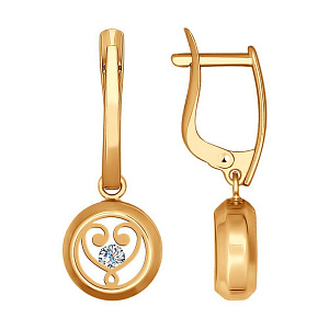 серьги (Au 585) 027571