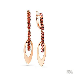 серьги (Au 585) 02-2-792-0300-010