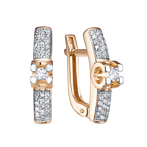 серьги (Au 585) БР120020