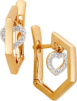 серьги (Au 585) 23346, изображение 1