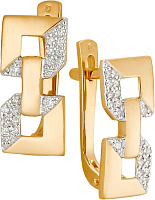серьги (Au 585) 24553, изображение 1