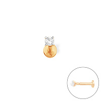 Пирсинг (Золото 585К) П13215169, изображение 1