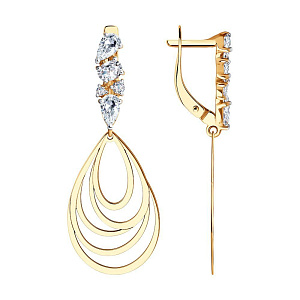 серьги (Au 375) 028767-4