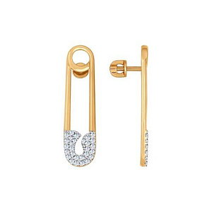 серьги (Au 585) 026957