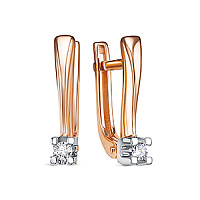 серьги (Au 585) БР120029, изображение 1