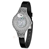 Часы серебряные с кристаллами Swarovski, изображение 1