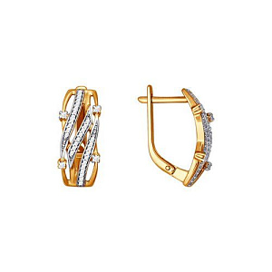 серьги (Au 585) 026436