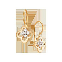 серьги (Au 585) 23999, изображение 1