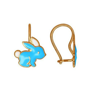 серьги (Au 585) 027341