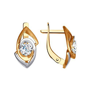 серьги (Au 585) 027332