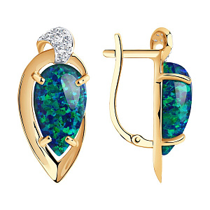 серьги (Au 585) 727169