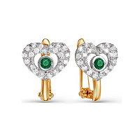 серьги (Au 585) 123847, изображение 1