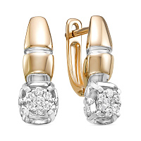 серьги (Au 585) ЗА-02-01449-02-001-01-01, изображение 1