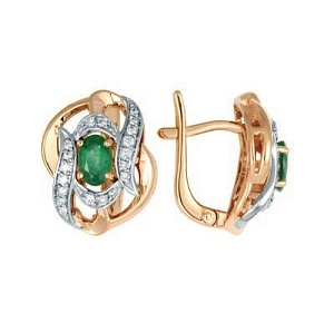 серьги (Au 585) 02-1445-1