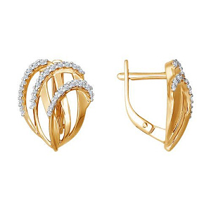 серьги (Au 585) 026415